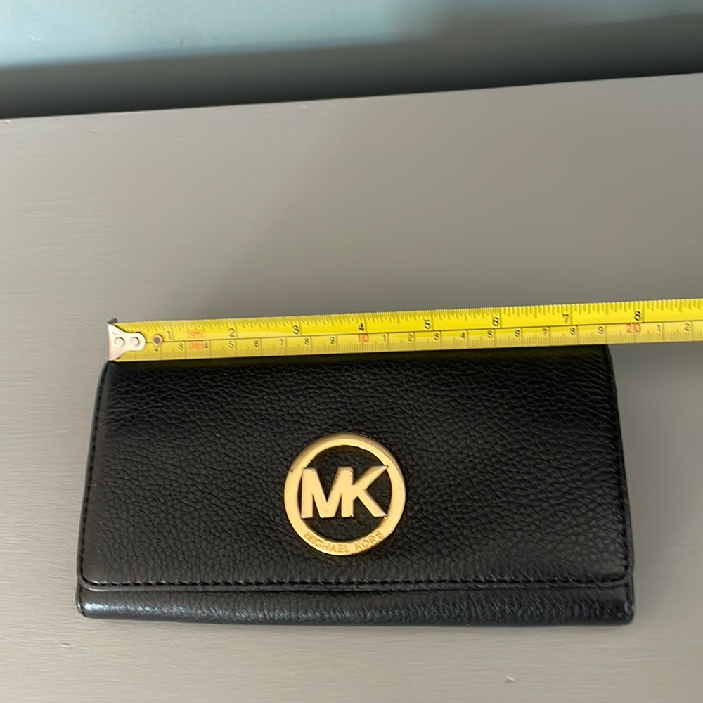 Michael Kors soft pebble leather wallet.